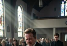 “I stood beside my pregnant daughter’s coffin, my hands shaking, my heart already buried with her. ‘They said it was an accident,’ I whispered, staring at her pale face. ‘But I know they lied.’ Then I looked up and swore before everyone at the funeral, ‘I will tear apart every secret, every name, every lie—until my daughter and her unborn child get justice.’ What I discovered that night was far worse than death.”