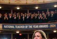 I still remember the night my family laughed at me across the restaurant table. My sister smirked and said, “You’re just a teacher, Emily. No one cares.” I forced a smile, pretending it didn’t hurt. But a few hours later, standing under blinding lights on a national stage, I heard the host say my name. Then my phone exploded with messages. That’s when everything changed… and they finally saw who I really was.