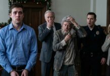 “The moment my older brother slapped cuffs on my wrists in front of my entire family on Christmas Eve, I thought my life was over. ‘You’re under arrest,’ he said coldly—while my mother screamed and my father stared in silence. But in court, everything changed. A homeless man I once helped walked in, tore off his disguise, and said, ‘Tell them who you really are.’ That’s when my dad’s face turned deathly pale…”