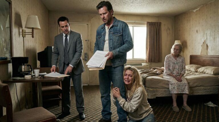 “‘Choose,’ my wife said coldly. ‘It’s me or your sick mother.’ I chose my mother and left before midnight, never imagining I’d lose my job the very next day. I was drowning in regret when a stranger knocked on my door and whispered, ‘Your mother’s been hiding something big.’ Hours later, my wife was sobbing on the floor in front of me—and I still hadn’t heard the darkest truth.”