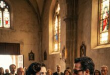 En el funeral de mi marido, un hombre con traje de diseñador y gafas negras entró como si fuera dueño de todo. Era mi hijo, desaparecido veinte años. Se quedó junto al ataúd y dijo: “Mi padre seguro quería que yo tuviera todo”. Sacó un testamento “firmado en el extranjero”, me señaló y escupió: “Ella no recibe nada”. Yo sonreí por dentro… y llamé a un abogado que me debía un favor.