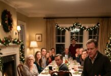 The night my stepfather pulled my chair out from under me at Christmas dinner, he thought he was humiliating me in front of 23 silent witnesses. “My real daughter deserves this seat,” he said, right before I hit the floor. No one helped me up. Not even my mother. What he didn’t know was that I had already uncovered the secrets that could destroy him. By sunrise, his phone wouldn’t stop ringing—and this time, everyone was watching.