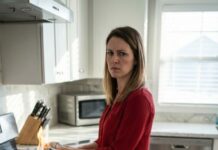 I thought my marriage was perfect until the morning I heard my blind mother scream from the kitchen. When I burst through the door, my wife was holding a burning towel inches from her face. “She started the fire!” Lauren shouted. My mother trembled on the floor whispering, “Daniel… I can’t see.” But the hidden camera above the cabinets had already recorded everything—and the truth it revealed about my wife was even more terrifying than the fire itself.