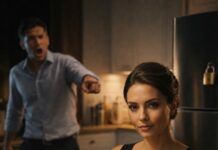 Mi marido se burló: “Con tu sueldo tan pequeño, ¡la comida del refri es solo mía!”, y le puso un candado como si yo fuera una intrusa. Yo solo me encogí de hombros. Esa noche, llegó y me encontró comiendo langostas. “¿¡De dónde sacaste el dinero!?” gritó. Me incliné y le susurré mi respuesta… Sus piernas fallaron y cayó en la silla. ¿Y si esto recién empieza?