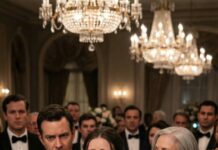 He took her to a luxurious banquet, and the entire room fell silent when he introduced her: “My fiancée.” She was speechless, her hand clutching tightly the borrowed dress. An elegant woman approached and placed a familiar necklace around her neck: “My daughter-in-law… at last you agreed to marry my son.” He stood behind her, his gaze both triumphant and pained, as if he were hiding something very frightening…