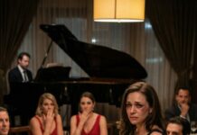 At our 10th wedding anniversary dinner, I walked into the restaurant with a black eye. The music stopped. The plates froze in mid-air. My husband squeezed my shoulder and said, “Don’t worry, those are my sisters. They’re just teaching her a lesson in respect.” His sisters burst out laughing – until my brother stood up, leaned across the table and whispered to him, “Ready for my lesson, Ethan?”