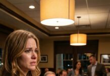 For my parents’ 40th anniversary, I flew 3,000 miles with a gift wrapped in gold paper. Before I sat down, mom said: ‘We didn’t invite you. Your sister planned this.’ Dad pushed my gift off the table: ‘We don’t want any cheap thing from you.’ I picked it up and left. When they found out what was inside, they drove 14 hours straight to my front door.