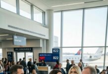 At the airport gate, my father looked me over and said, loud enough for everyone to hear, “She can’t even afford economy.” My stepsister laughed as they flashed their first-class boarding passes like trophies. I said nothing. I just stood there with my carry-on and waited. Then a man in uniform walked straight up to me and said, “Your jet is ready, ma’am.” The silence that followed was the first moment my family realized they had no idea who I was.