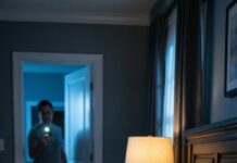 I never intended to cross that line—until he leaned closer and whispered, “Want to escape? Then use me.” My husband’s older brother. The only person who knew what was hidden behind our perfect marriage. At night, I was intoxicated beside him, and then I fell madly in love with him… One night, I heard someone trying to unlock the door. “Who is it?” I asked. A voice came from the darkness: “Smile. I’m recording a video.”