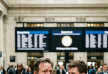 “I let their mother walk out with her lover, and worse—I let her poison our home before she left. ‘Dad, why won’t you stop her?’ my son cried that night, while my daughter whispered, ‘If we stay, she’ll destroy us too.’ They ran before dawn, and I never found them. Ten years later, in a crowded station, two strangers turned—and my heart stopped. Because they had her eyes… and my hatred.”