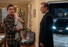 On Christmas night, my wife boarded a plane to Paris with her rich boss, leaving me alone with our baby and a shattered life. I was still holding my son when a black car stopped outside, and a man in a tailored suit whispered, “Don’t close the door.” Then he looked straight at me and said, “You’re my son.” I thought the betrayal was the end—until I realized it was only the beginning.