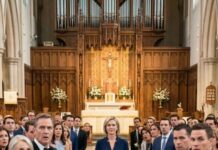 He looked me straight in the eye and said, “I’m leaving you… for your mother.” I thought that was the most disgusting betrayal I could survive—until their wedding day, when she smiled at the altar and whispered, “I do.” What neither of them knew was that I was already there, already watching, and I had brought something far more devastating than heartbreak. By the time the doors opened, their perfect love story was about to become a public disaster.