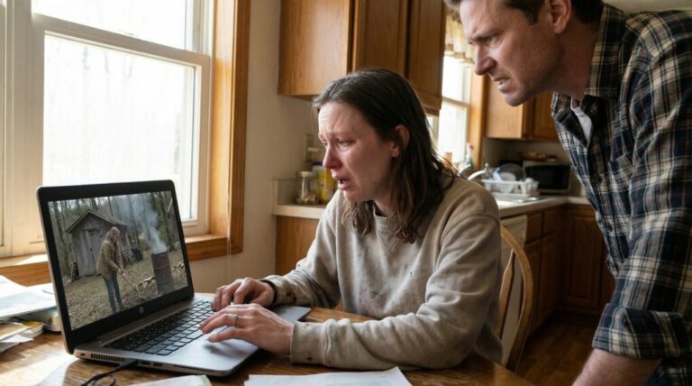 My mom installed a secret camera at the dacha to catch intruders, and I never imagined I’d regret forgetting one small warning. “I just came to clean up the garden,” my mother-in-law had said so sweetly. On Monday, I pressed play—and nearly screamed. Trembling, I called my husband and choked out, “Your mother is a monster.” But the most horrifying part wasn’t what she did. It was what she kept looking back at, as if something in the dark was watching her too.