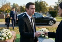 “At my parents’ funeral, my wife pressed divorce papers into my trembling hands and disappeared with our daughter on the arm of a billionaire. I buried my grief, built an empire, and told myself the past was dead—until my phone rang four years later. ‘Daddy,’ my little girl whispered, her voice shaking. ‘Come get me.’ In that instant, every fortune I had meant nothing… and I knew the real nightmare had only begun.”