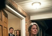 My daughter-in-law got promoted and took everyone to a fancy dinner—except me. Hours later she texted, “Heat up the leftovers in the fridge. Don’t waste them.” I stared at the message, felt my throat tighten, and simply replied, “OK.” Then I zipped my suitcase and walked out without a goodbye. When they finally came home and opened the front door, they didn’t see an argument… they saw a decision. And that’s when the real panic started.