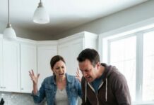 “Give us the money,” my daughter-in-law screamed, her voice shaking the kitchen walls. “It should’ve been ours!” I told her no, and the next second my son lunged at me so hard I felt my ribs crack against the counter. As I lay there gasping, staring at the child I raised like he was a stranger, I heard the front door open twenty minutes later… and everything changed.