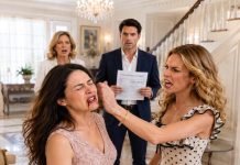 MY MIL AND I ARGUED, AND MY SIL SLAPP*D ME SO HARD IT MADE MY MOUTH BLEED. MY HUSBAND IMMEDIATELY SNATCHED BACK OUR $350K SAVINGS STATEMENT, TOOK MY HAND, AND SAID: “LET’S GO. WE CANNOT STAY IN…”