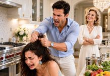 FOR HER 60TH BIRTHDAY, MY MIL DEMANDED I COOK 60 DISHES. MY HUSBAND DRAGGED ME BY THE HAIR INTO THE KITCHEN, YELLING: “COOK IT OR GET OUT!” I FAKED A GROCERY RUN—WHAT I DID NEXT MADE THEM GO PALE.